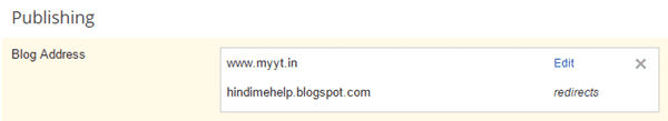 blogger me domain add karne ke baad aesa dikhega