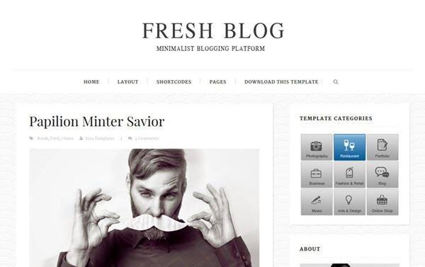 Fresh Blog Responsive Blogger Template
