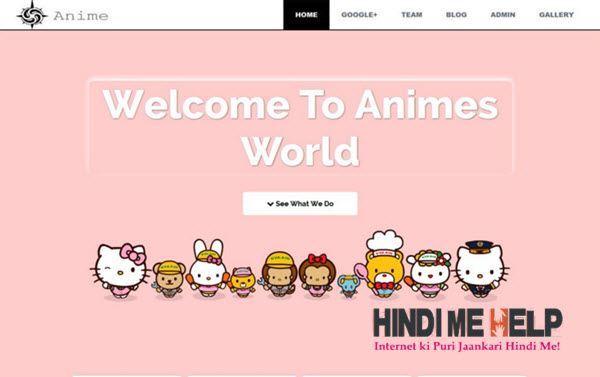 Anime Clean Responsive Blogger Template hindi me help