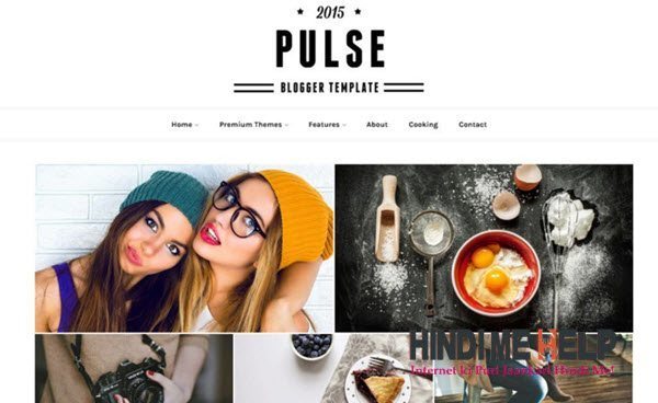 Pulse Responsive Blogger Template hindi me help