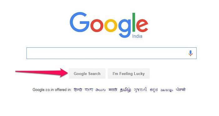 Google Search Button ki jankari