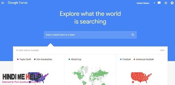 Google Trend Tool use kare keyword research ke liye
