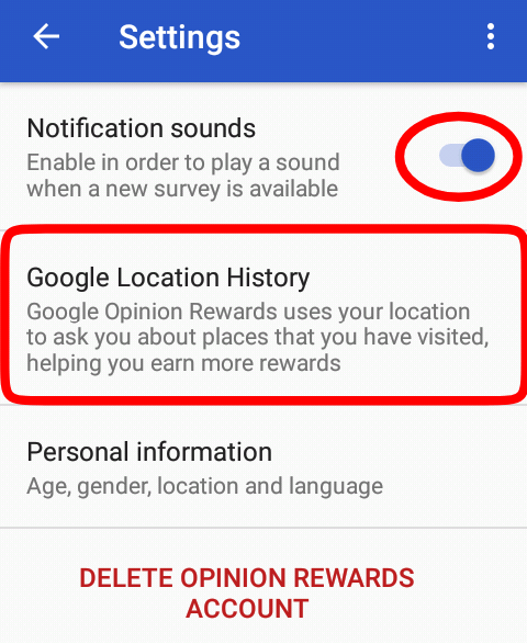 Location or notification on kare