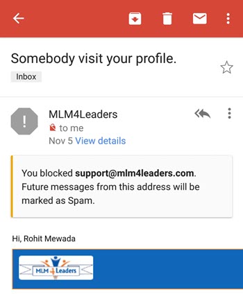Mark Spam comment in GMail and Block them