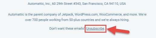 unwanted email unsubscribe kare