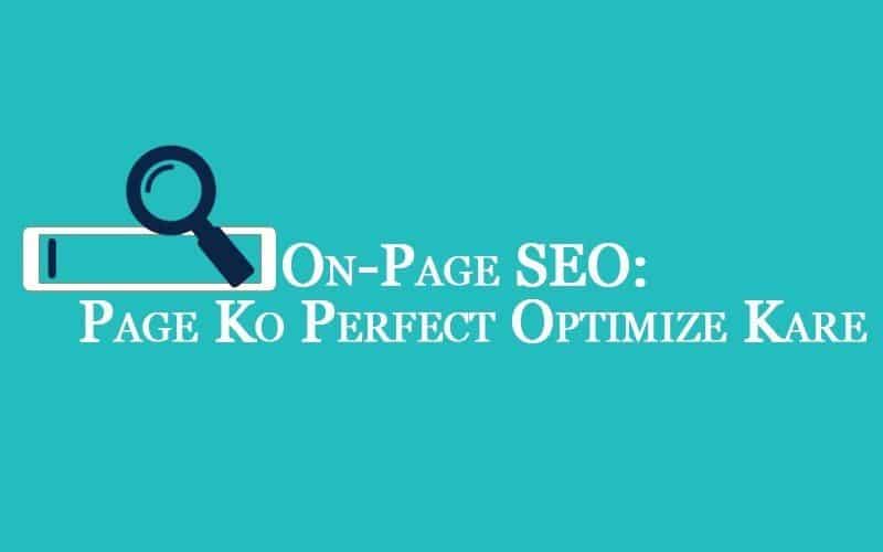 On Page SEO Opmization in hindi