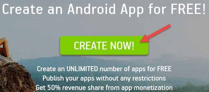 AppsGeyser.com par ja kar app banaye